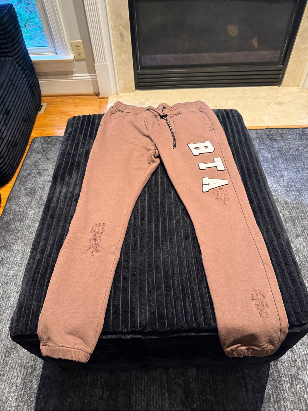 Authentic Rta Owen Collegiate Distressed Sweats Size Large New with Tags